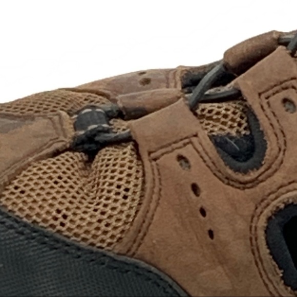 Lands End Leather Closed Toe Side Vents Grip Souls Hiking Sandals Brown size 8 - Picture 5 of 16